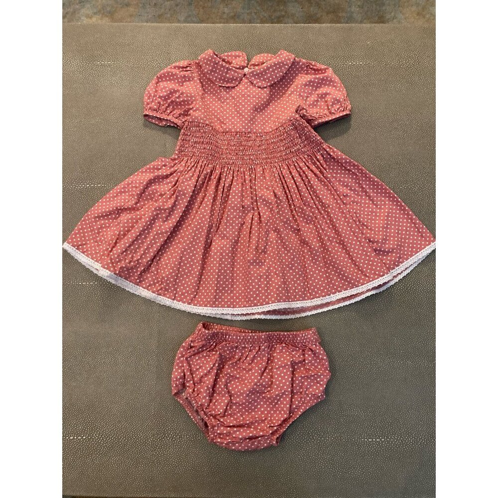 Numi Polka Dot Dress W/ Bloomers 12-24 Mos EUC